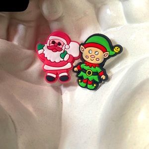 Shoe charms - Santa and the elf
